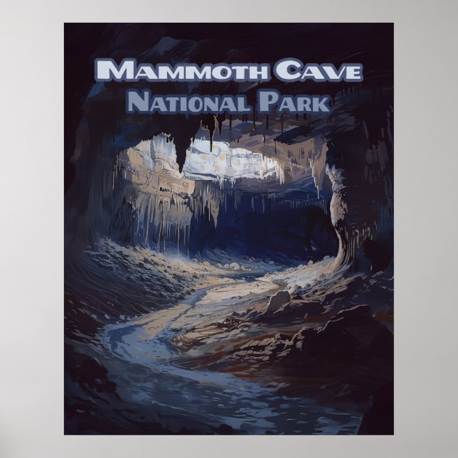Poster Parque Nacional Mammoth Cave Kentucky (Frente)