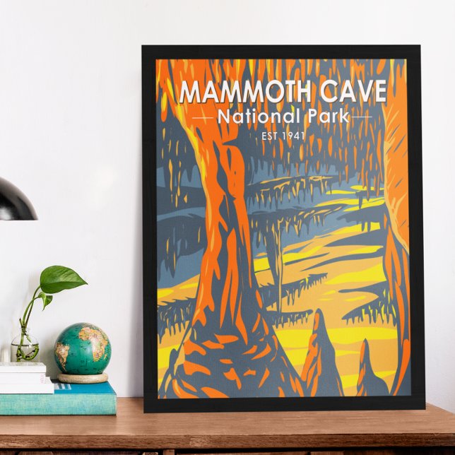 Poster Parque Nacional Mammoth Cave Kentucky (Criador carregado)