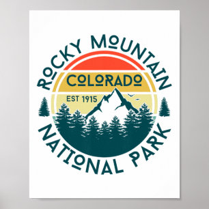 Poster Parque Nacional Montanhas Rochosas Colorado Caminh