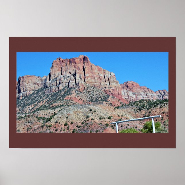 Póster Parque Nacional Montanhas Zion (Frente)
