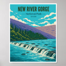 Parque Nacional New River Gorge Viagem Vintage