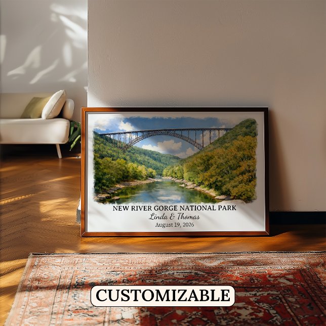Poster Parque Nacional New River Gorge West Virginia Pers (Criador carregado)