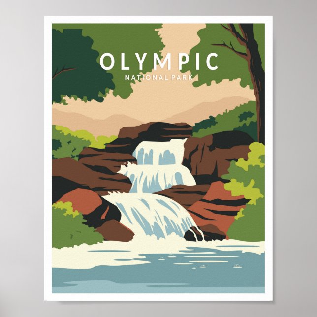 Poster Parque Nacional Olímpico Washington (Frente)