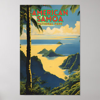 Poster Parque Nacional Samoa Americano