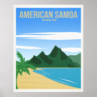 Poster Parque Nacional Samoa Americano