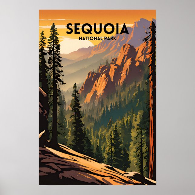 Poster Parque Nacional Sequoia (Frente)