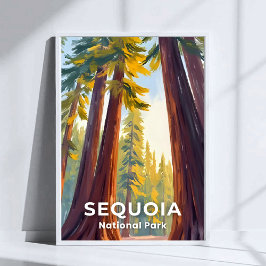 Poster Parque Nacional Sequoia | Viagem pela Califórnia