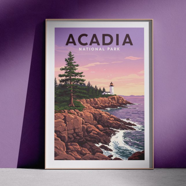 Poster Parque Nacional Vintage Acadia (Criador carregado)