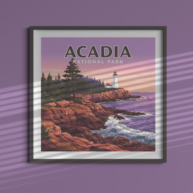 Poster Parque Nacional Vintage Acadia (Criador carregado)