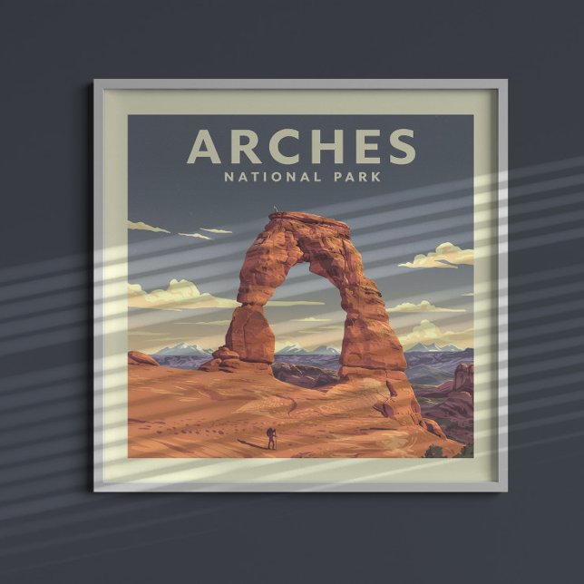 Poster Parque Nacional Vintage Arches (Criador carregado)