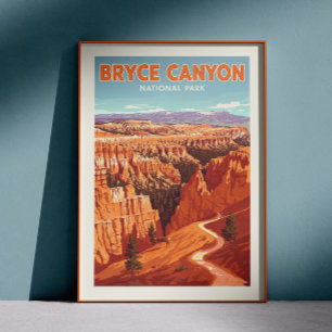 Poster Parque Nacional Vintage Bryce Canyon