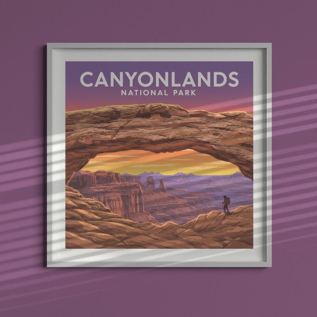 Poster Parque Nacional Vintage Canyonlands (Criador carregado)