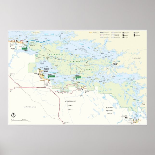 Poster Parque Nacional Voyageurs (Frente)