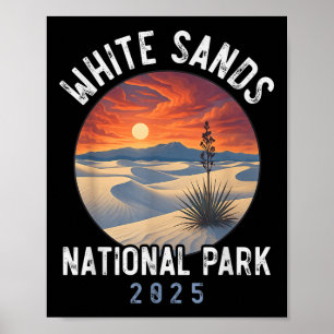 Poster Parque Nacional White Sands Caminhada Lembrança Ho