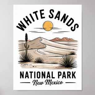 Poster Parque Nacional White Sands Lembrança Novo México