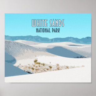 Poster Parque Nacional White Sands Novo México