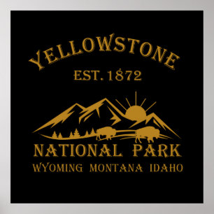 Poster Parque nacional Yellowstone