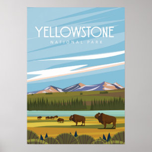 Poster Parque nacional Yellowstone