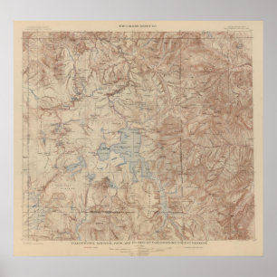 Póster Parque Nacional Yellowstone 2