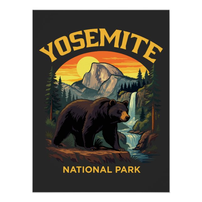 Póster Parque Nacional Yosemite (Frente)