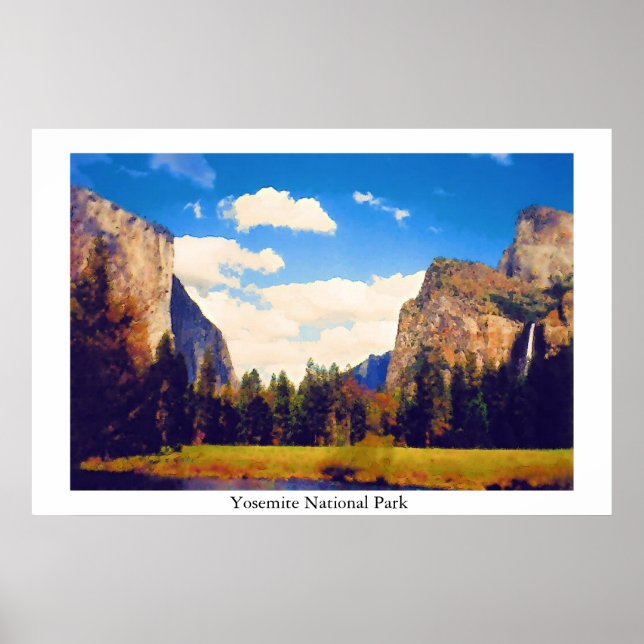 Póster Parque Nacional Yosemite (Frente)