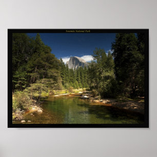 Póster Parque Nacional Yosemite e Imagem Metade Dome