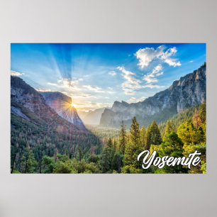Poster Parque Nacional Yosemite, Estados Unidos