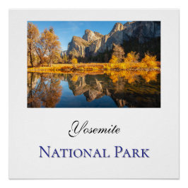 Póster Parque Nacional Yosemite no outono