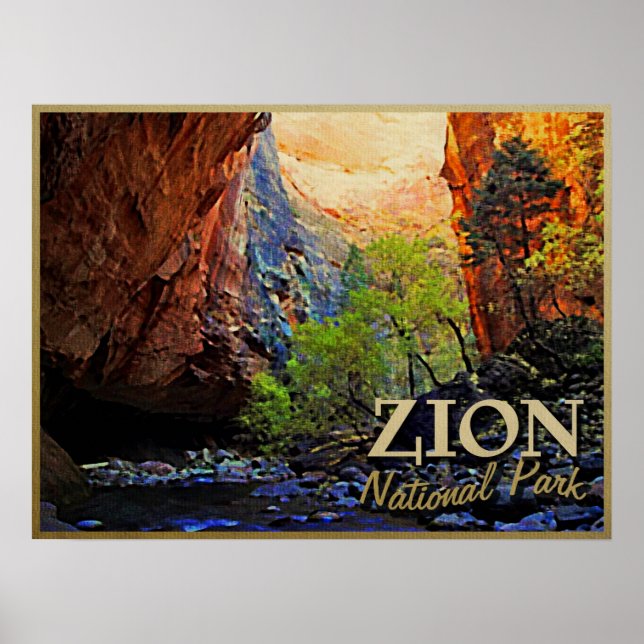 Poster Parque Nacional Zion (Frente)