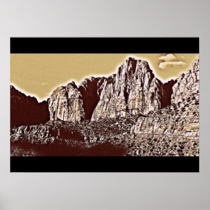 Póster parque nacional zion