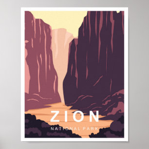 Poster Parque Nacional Zion Utah