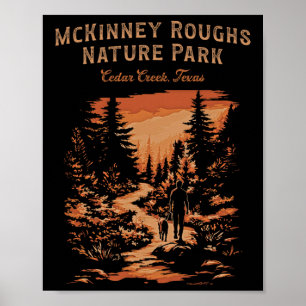 Poster Parque Natural Mckinney Roughs Cedar Creek Texas H