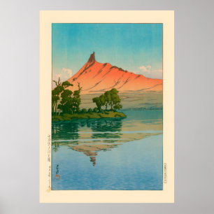 Poster Parque Onuma em Hokkaido por Kawase Hasui