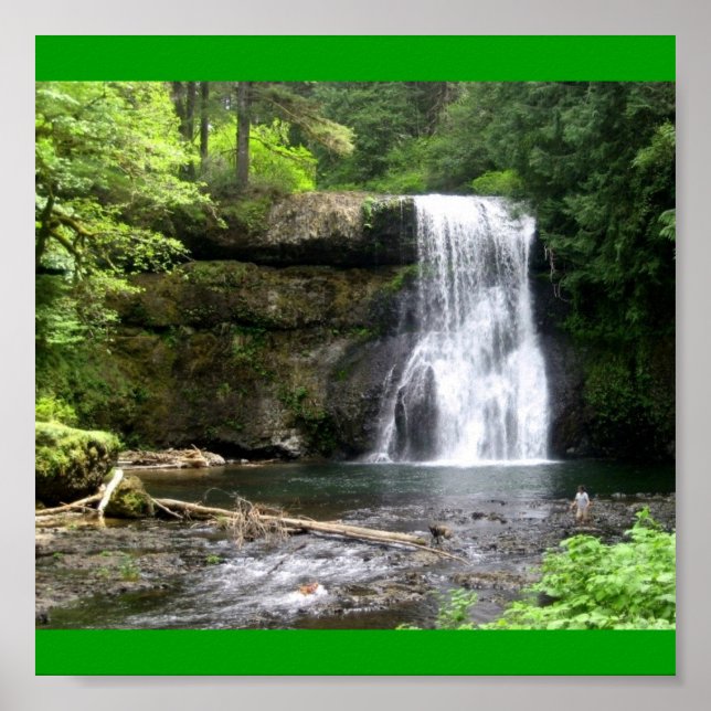 Póster Parque Silver Falls (Frente)
