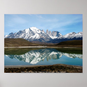 Poster Parque Torres del Paine, o Chile