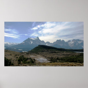 Poster Parque Torres del Paine, o Chile