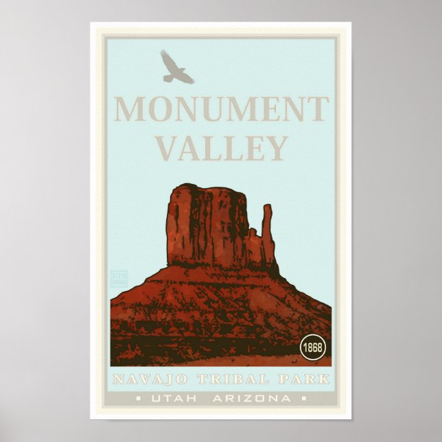 Poster Parque Tribal Monument Valley Navajo (Frente)