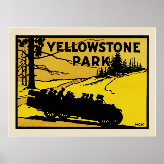 Poster Parque Yellowstone (Frente)