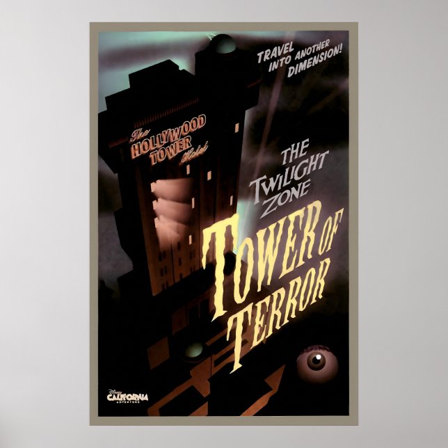 Poster Parques da Disney Twilight Zone Tower of Terror (Frente)