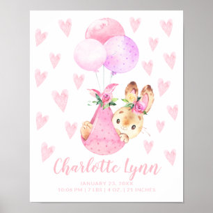 Poster Parques de Bebê de Coelho Coelho Coelho com Entreg