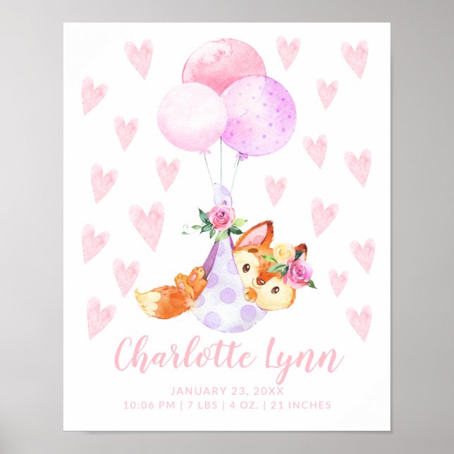 Poster Parques de Entrega Especiais Fox Baby Stats (Frente)