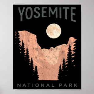 Poster Parques Nacionais Yosemite Califórnia Ao Ar Livre