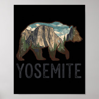 Poster Parques Nacionais Yosemite Califórnia Natureza Ao 
