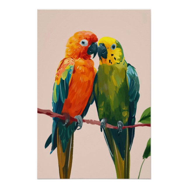 Póster parrot couple (Frente)
