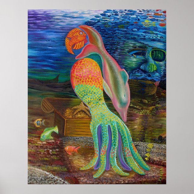 POSTER ''PARROT REEF'' (Frente)