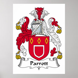 Poster Parrott Family Crest