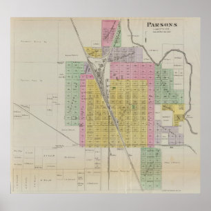 Poster Parsons, Labette County, Kansas