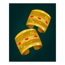 Parte2 dos acessórios tradicionais líbios de ouro