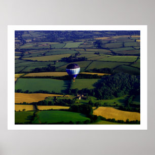Póster Parte 2 de balão de ar quente do campo de Devon
