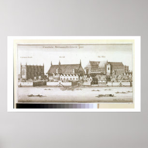 Póster Parte da Cidade de Westminster, 1647 (gravura)